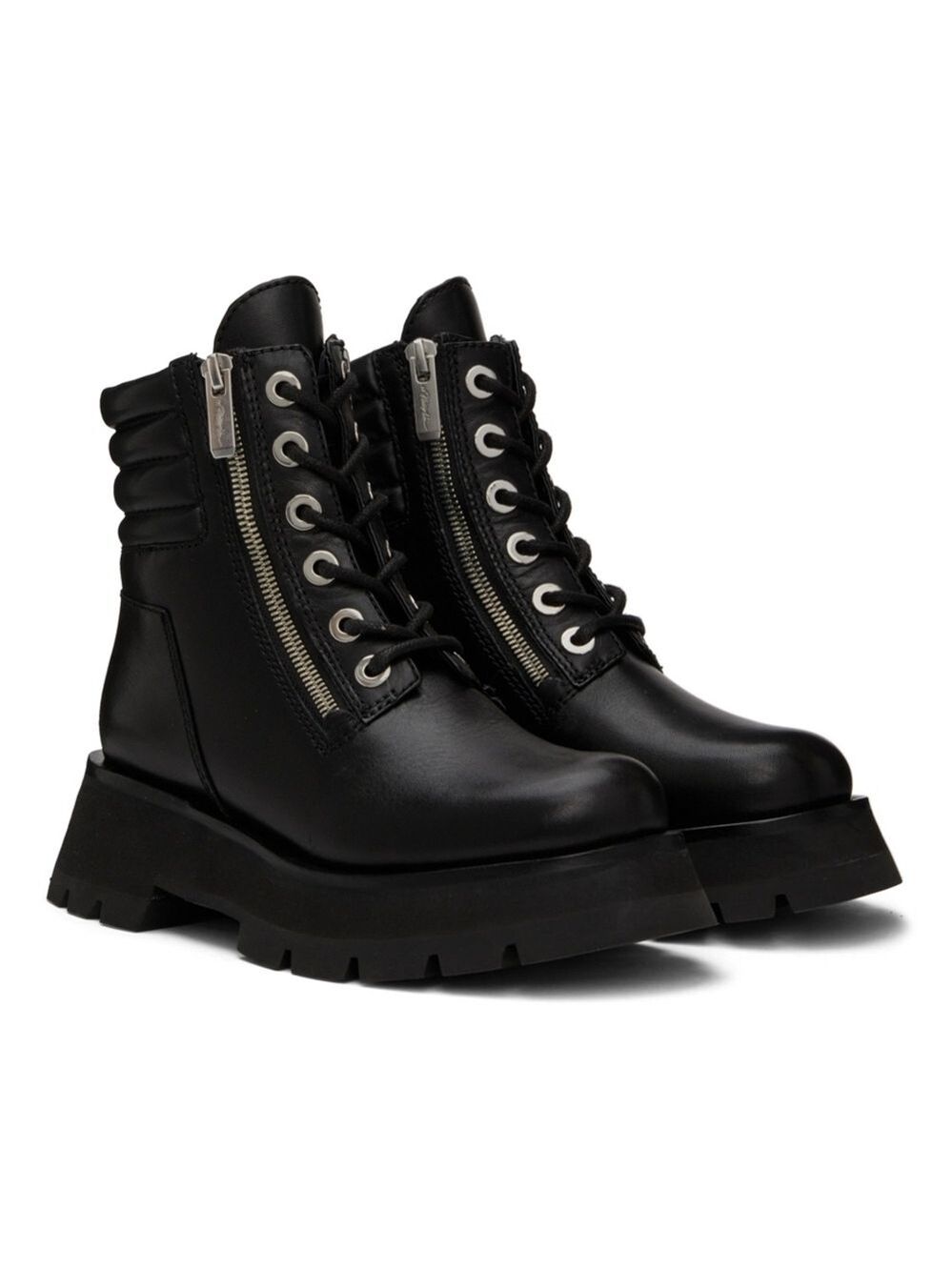 Phillip Lim Black Kate Double-Zip Boots size 41 new no box